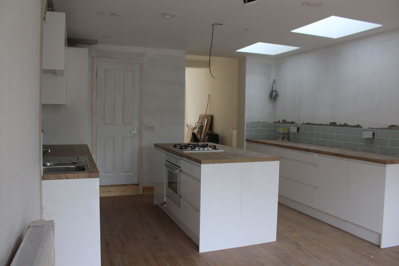 Walthamstow building extension with bespoke kitchen project